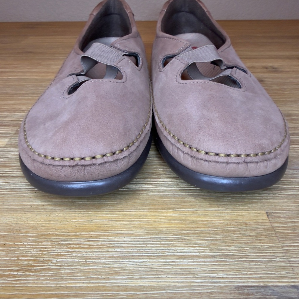SAS Crissy Slip On Loafers Women's 9 WW Tan Praline Nubuck Comfort Moccasin - Picture 9 of 13